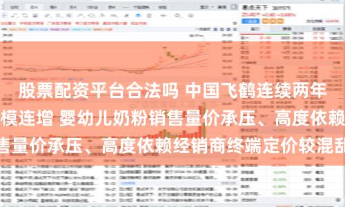 股票配资平台合法吗 中国飞鹤连续两年业绩双降、存货规模连增 婴幼儿奶粉销售量价承压、高度依赖经销商终端定价较混乱