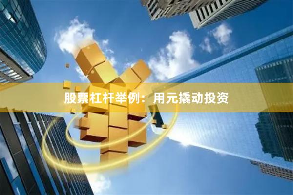 股票杠杆举例：用元撬动投资